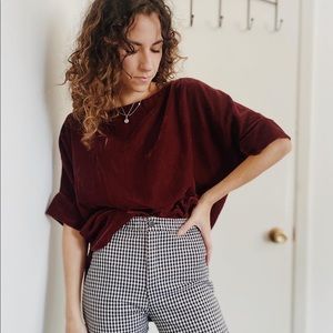 Luxurious wine red velvet top ♥️